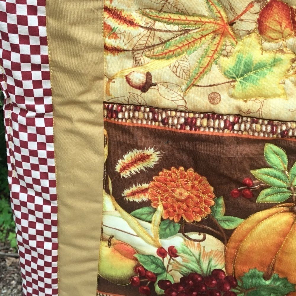 NWT Hand Crafted Quilted Fall Wall Hanging/Runner - Picture 7 of 11